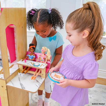 KidKraft Barbie™ Wooden Play Kitchen with Accessories