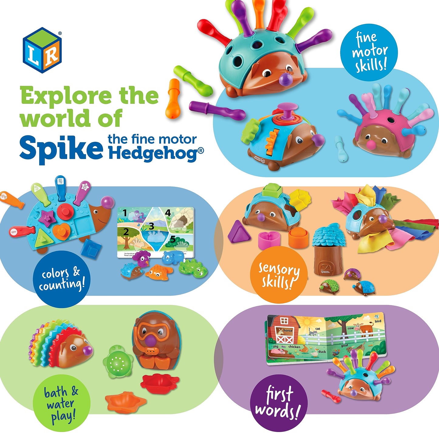 Learning Resources Hedgehog Fine Motor Sensory Toy