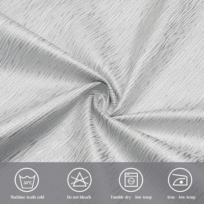 Majestic Giftware Silver Print Tablecloth for Dining