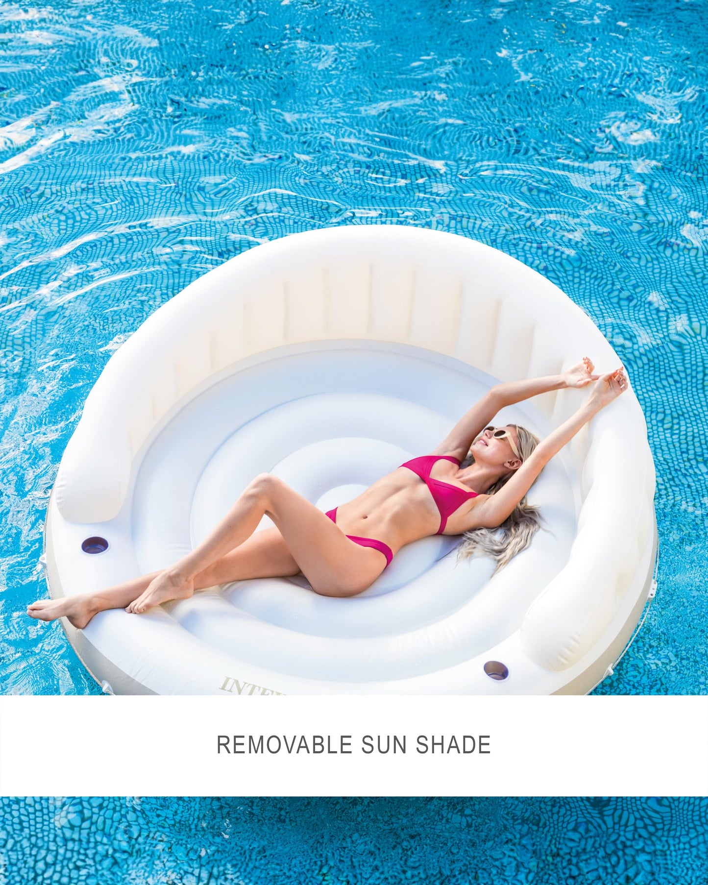 Intex Inflatable Canopy Island Pool Float