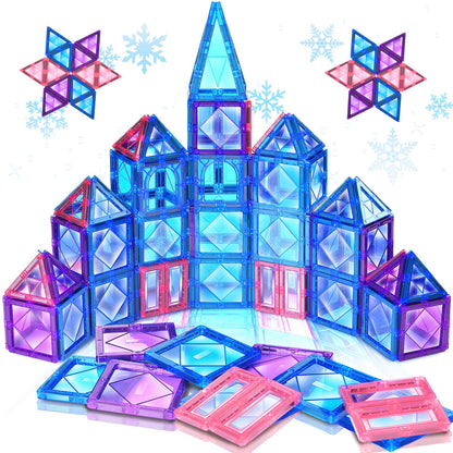 Magnetic Building Tiles for Kids 3-7 Years