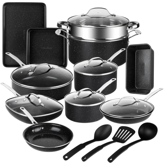 20-Piece Granitestone Nonstick Cookware Set