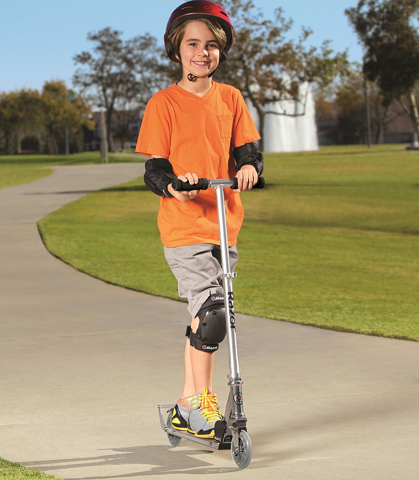 Razor A3 Kick Scooter for Kids with Suspension