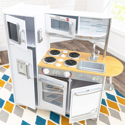 KidKraft White Wooden Play Kitchen with Accessories