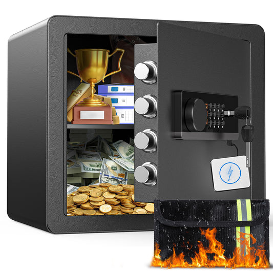 1.4 Cu Ft Fireproof Anti-Theft Security Safe Box