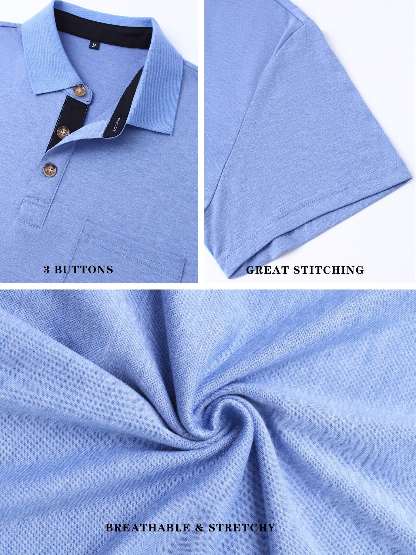 Gleam Ledra Men's Short Sleeve Polo Shirt