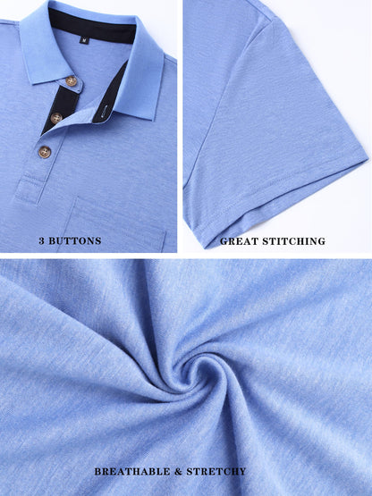 Gleam Ledra Men's Short Sleeve Polo Shirt