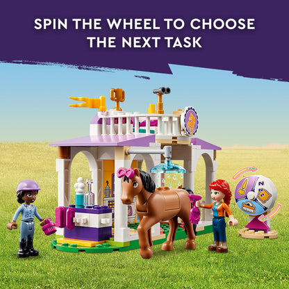 LEGO Friends Horse Training 41746 Toddler Building Toy, Great Birthday Gift for Ages 4+ with 2 Mini-Dolls, Stable, 2 Horse Characters and Animal Care Accessories