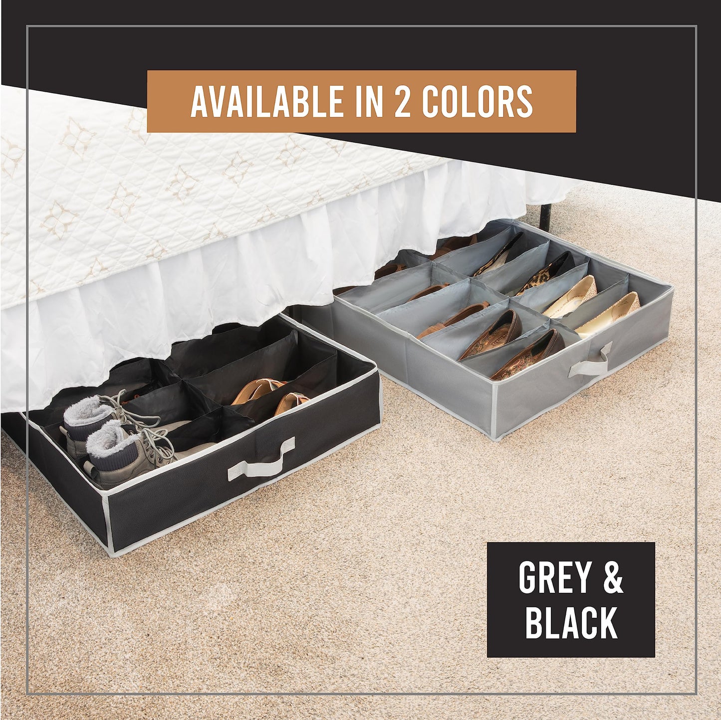 Under Bed Shoe Storage Organizer by HOLDN' STORAGE