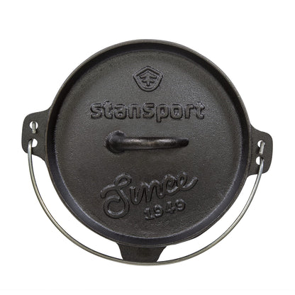 Stansport 2 QT Pre-Seasoned Cast Iron Dutch Oven