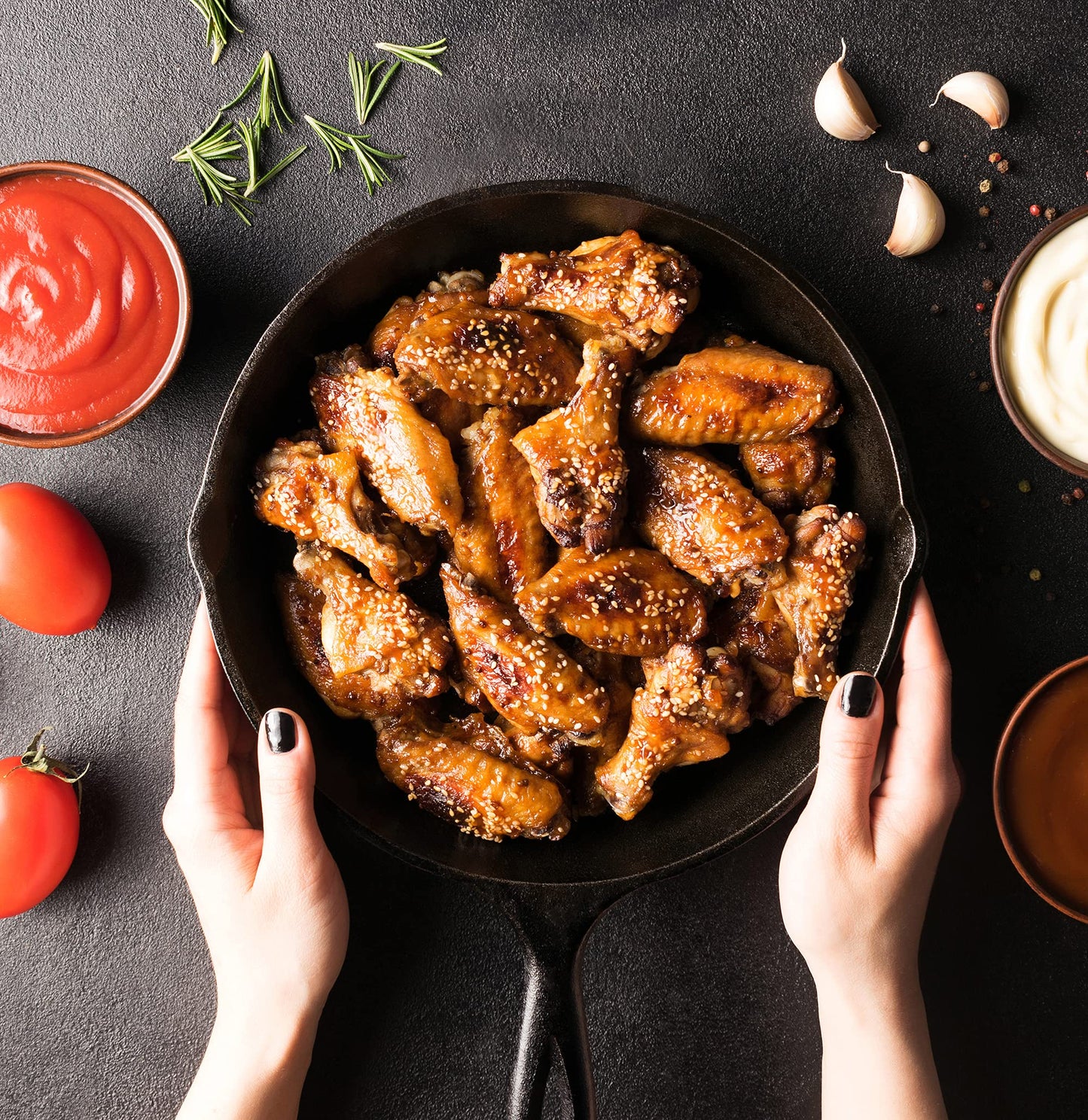 Utopia Kitchen 3-Piece Cast Iron Skillet Set
