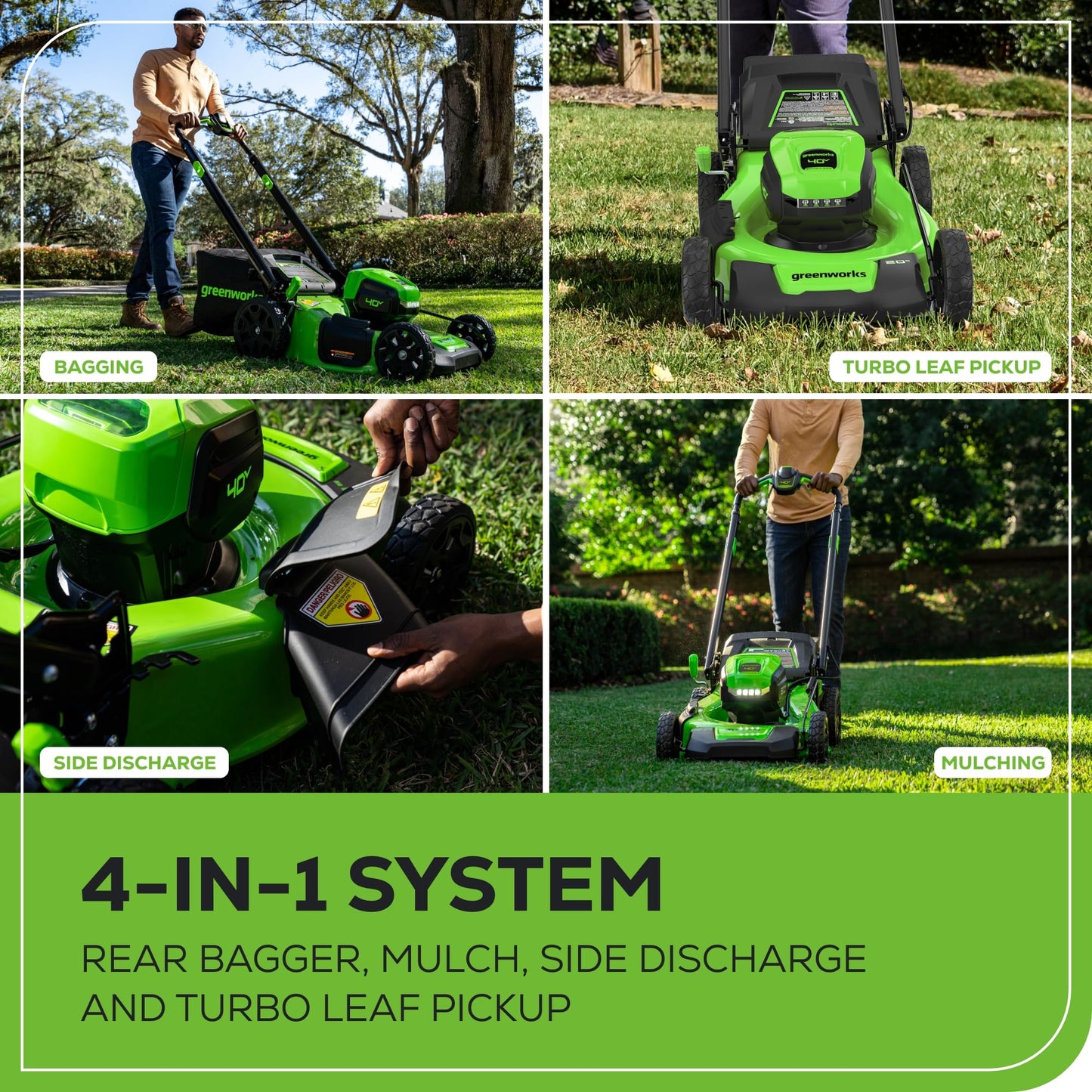 Greenworks 40V 21" Brushless Cordless (Self-Propelled) Lawn Mower