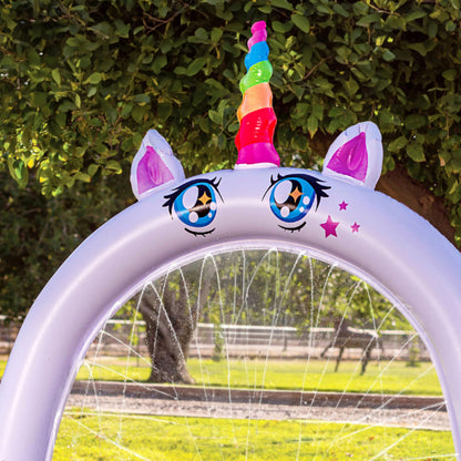 Inflatable Unicorn Sprinkler for Kids Outdoor Fun
