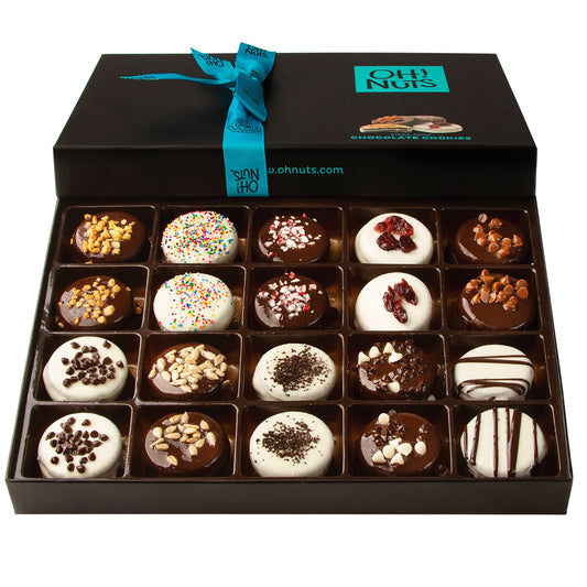 Gourmet Cookie Gift Basket - 20 Assortment Variety