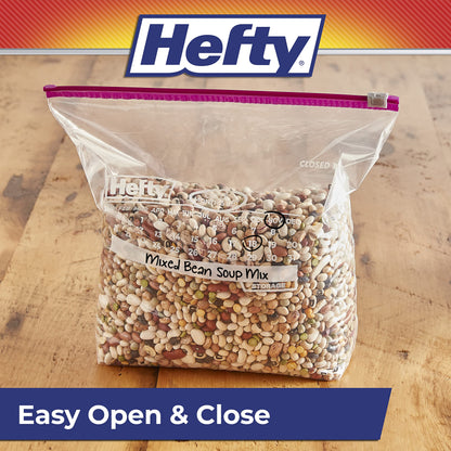 Hefty Slider Storage Calendar Bags, Gallon Size, 120 Count