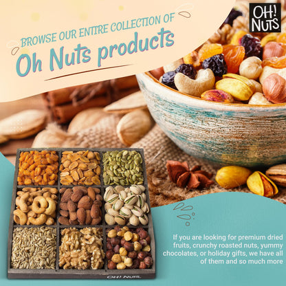 Mixed Nuts Gift Basket by Oh! Nuts - 9 Varieties