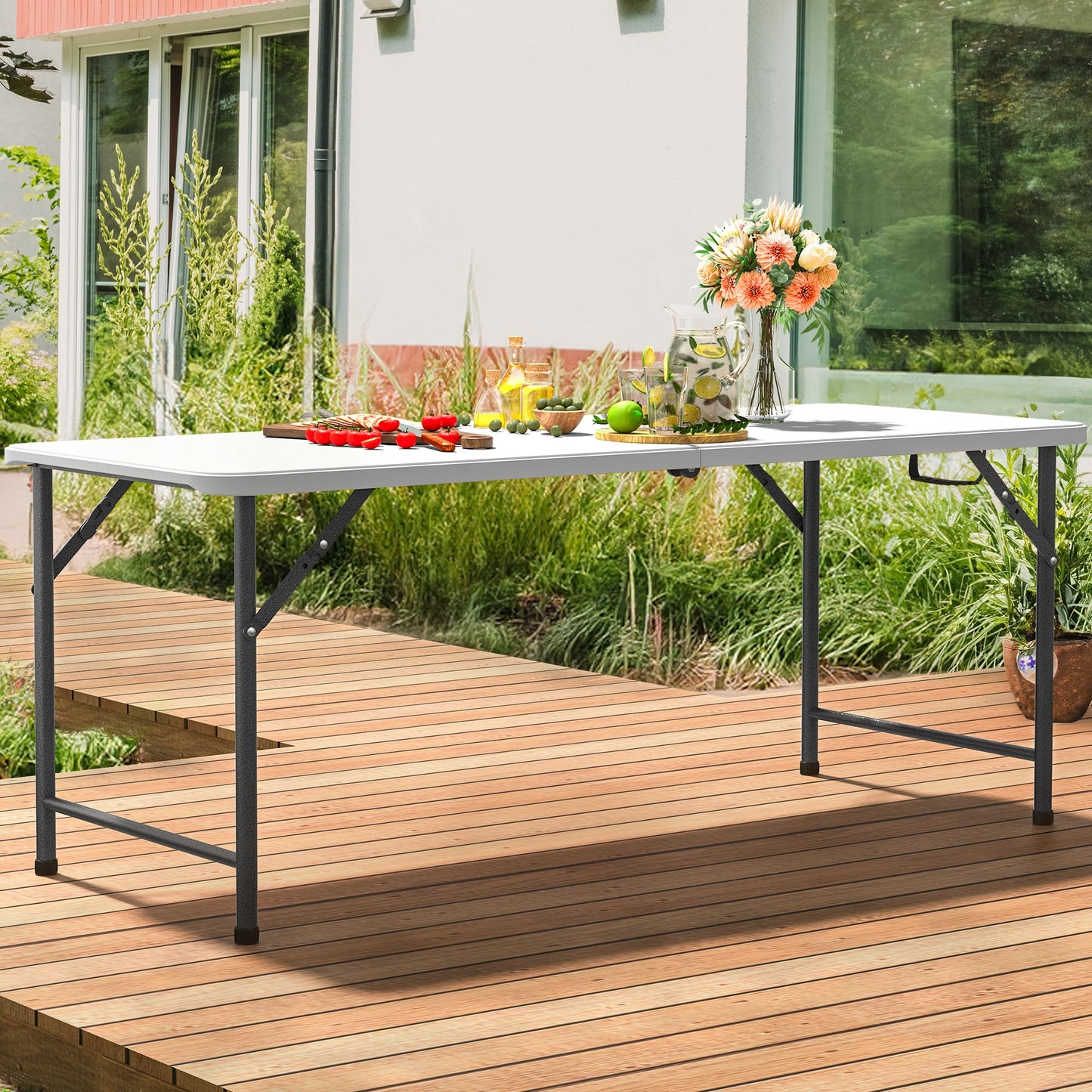 YITAHOME 6FT Folding Table for Outdoor Use