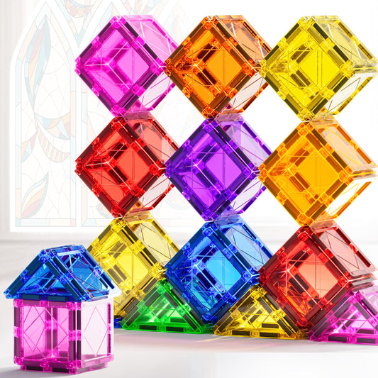 Magnetic Building Tiles for Kids Ages 3-7