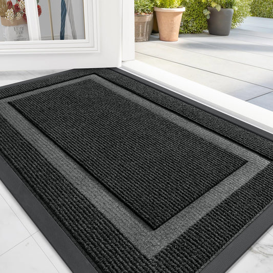 OLANLY Waterproof Indoor Outdoor Doormat, Low Profile