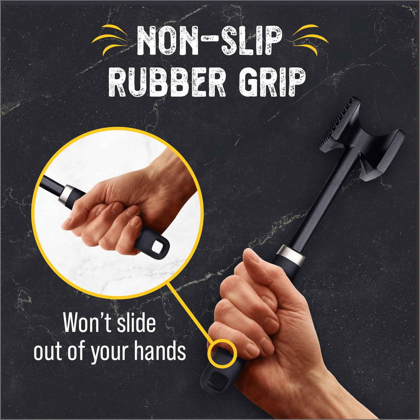 Meat Tenderizer Tool by Checkered Chef