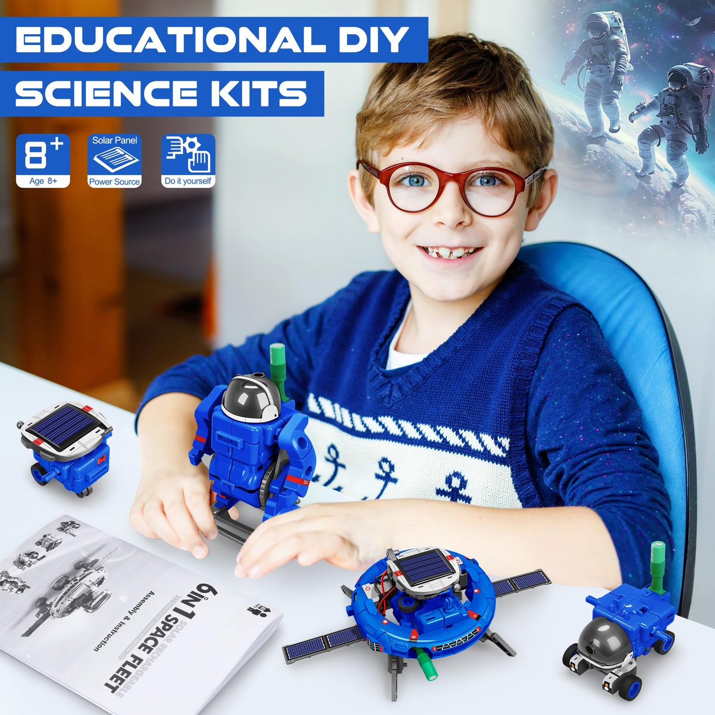 STEM Solar Power Robots Educational Kit for Kids