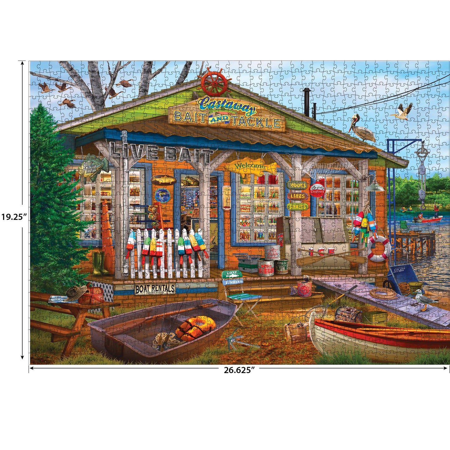 RoseArt - Chris Bigelow - Castaway Bait and Tackle - 1000 Piece Jigsaw Puzzle for Adults