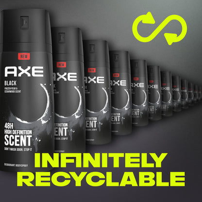 4 Pack AXE Body Spray Deodorant for Men