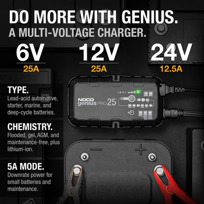 NOCO 25A Smart Car Battery Charger & Maintainer