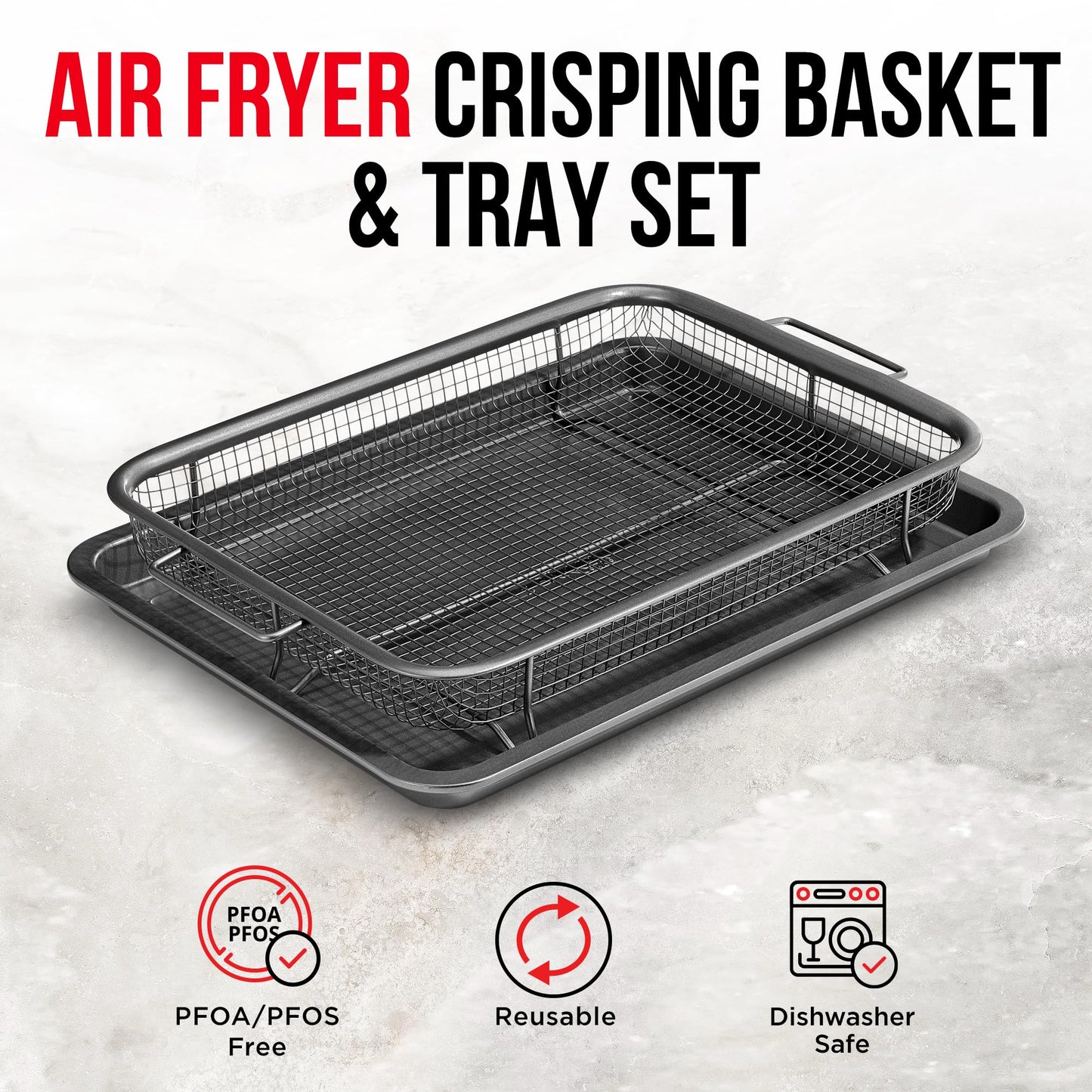 2 in 1 Air Fryer Tray by Bakken Swiss