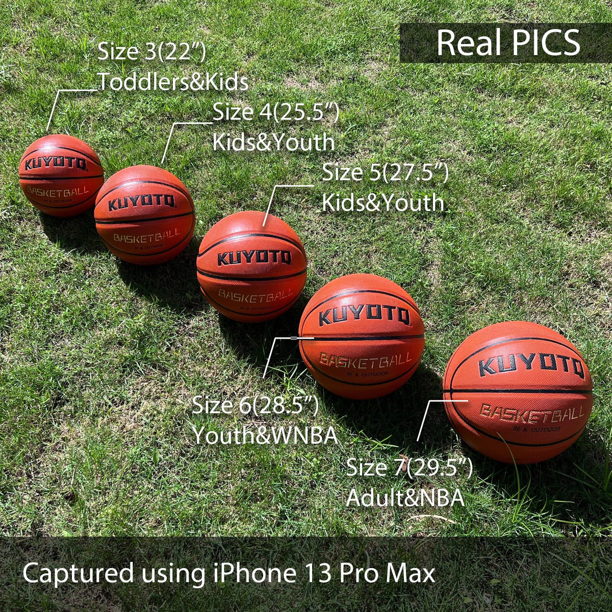 29.5" Size 7 Composite Leather Basketball for All