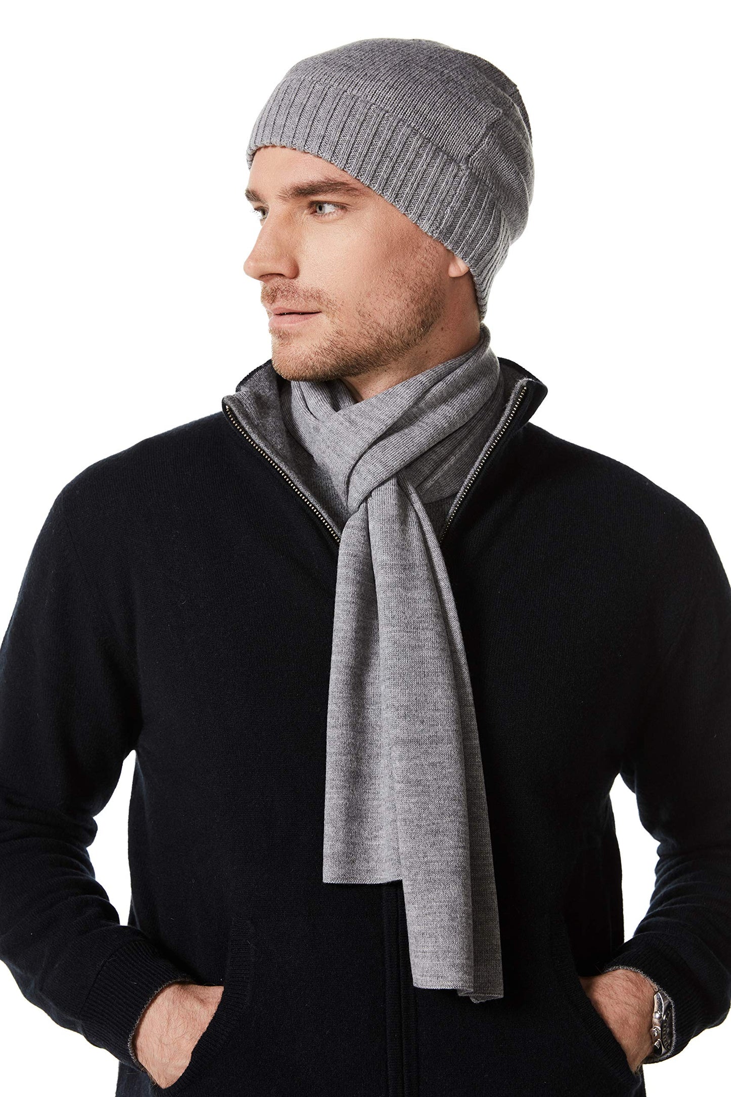 EURKEA Merino Wool Scarf & Beanie Gift Set