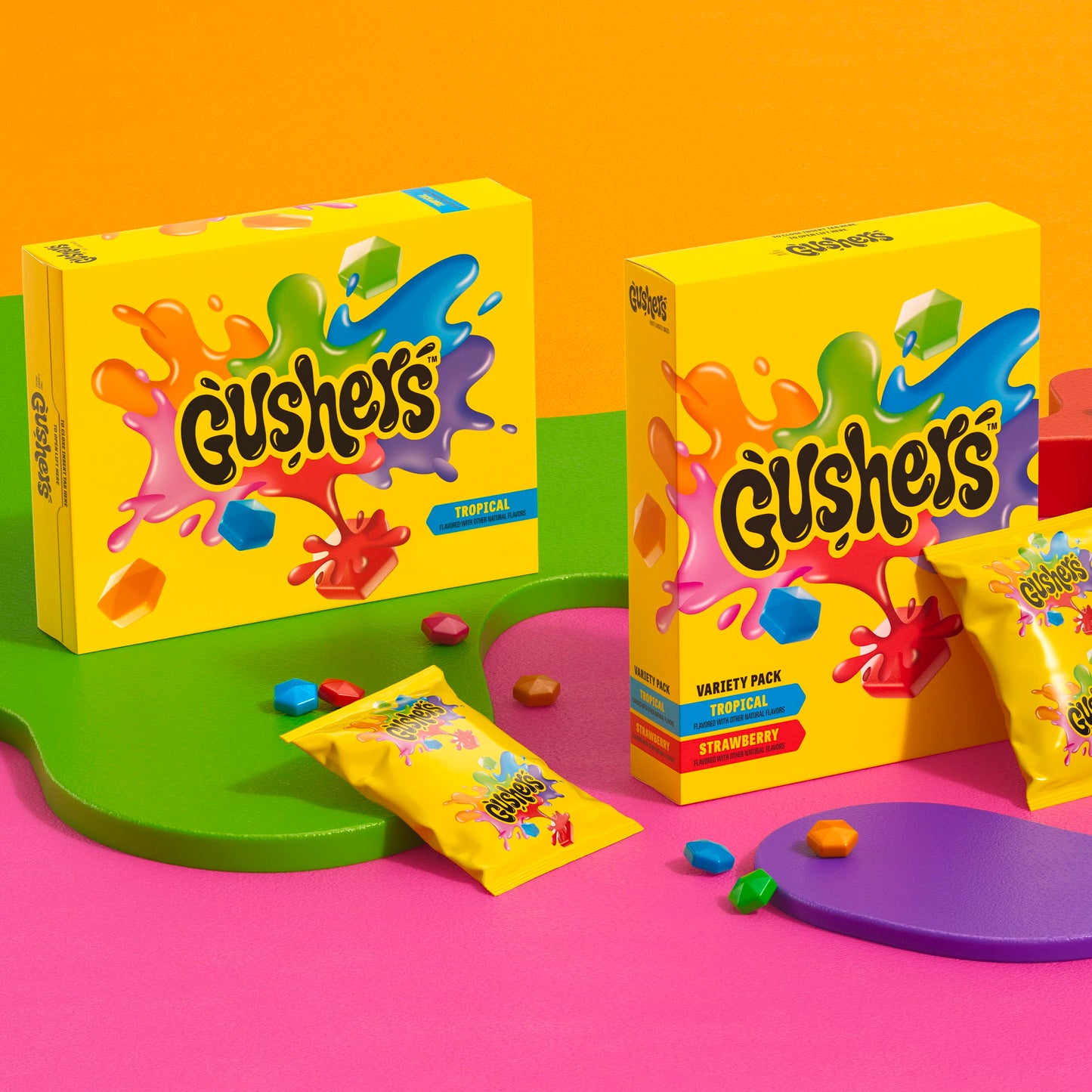 Gushers Tropical Fruit Snacks, 6 Pouches, 4.8 oz