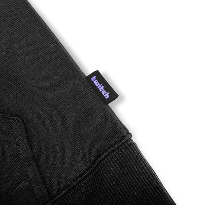 Twitch Glitch Zip Pocket Hoodie - Black Small