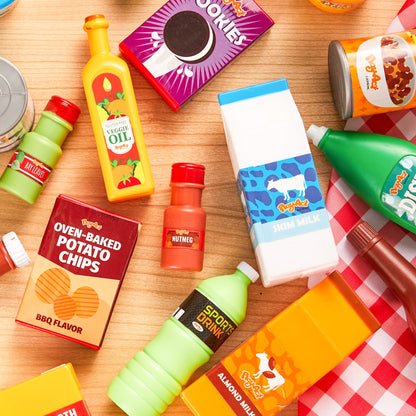 JOYIN 30Pcs Play Food Grocery Set for Kids