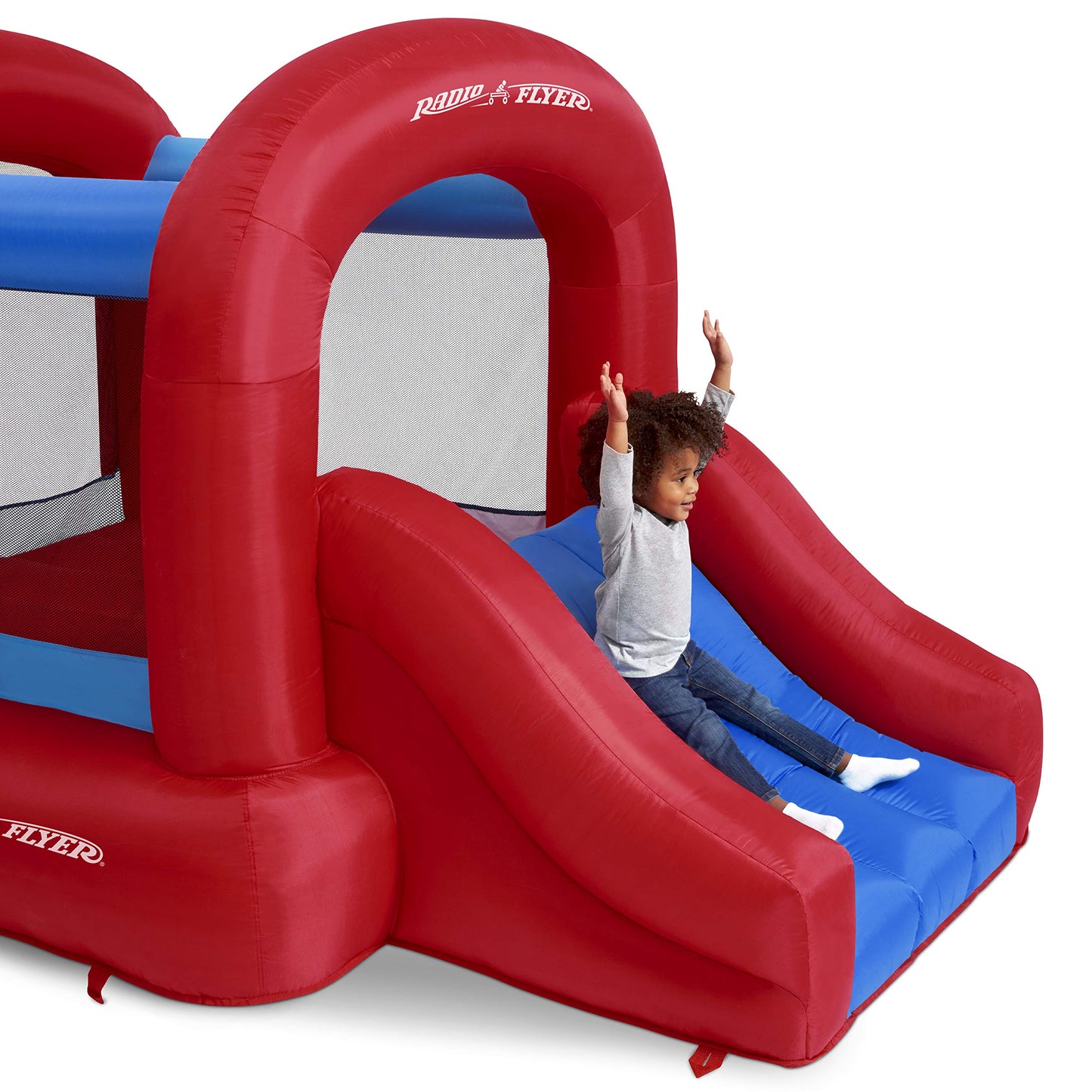 Radio Flyer Backyard Bouncer JR, Bounce House, Inflatable Jumper with Air Blower | Ages 2-8 Years (Amazon Exclusive)
