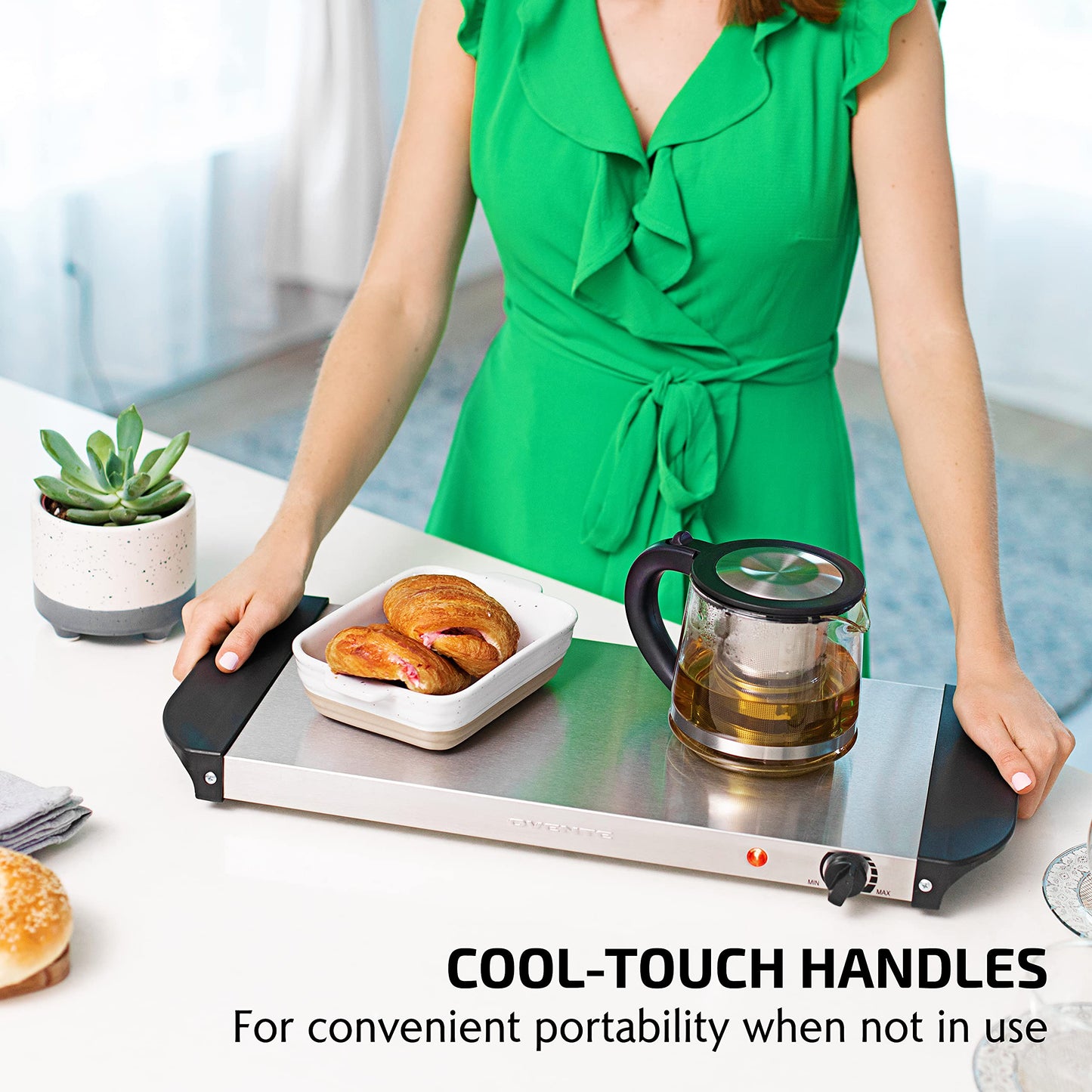 OVENTE Electric Warming Tray with Adjustable Temperature Control