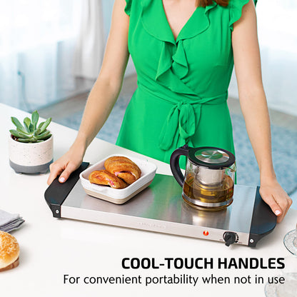 OVENTE Electric Warming Tray with Adjustable Temperature Control