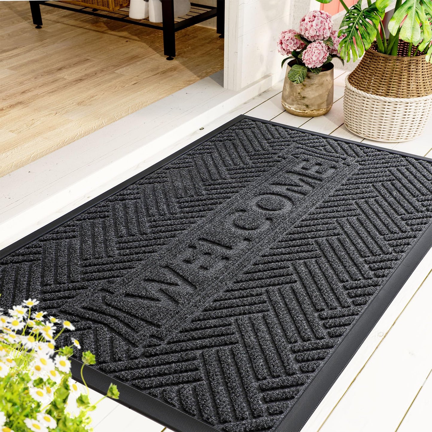 Welcome Non-Slip Outdoor Doormat