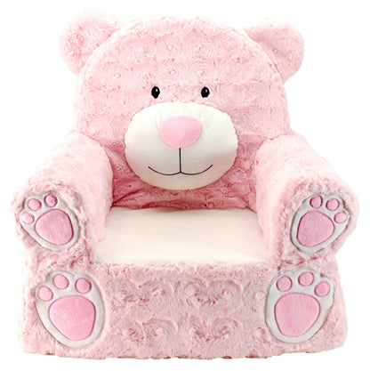 Pink Bear Children's Plush Chair by Animal Adventure