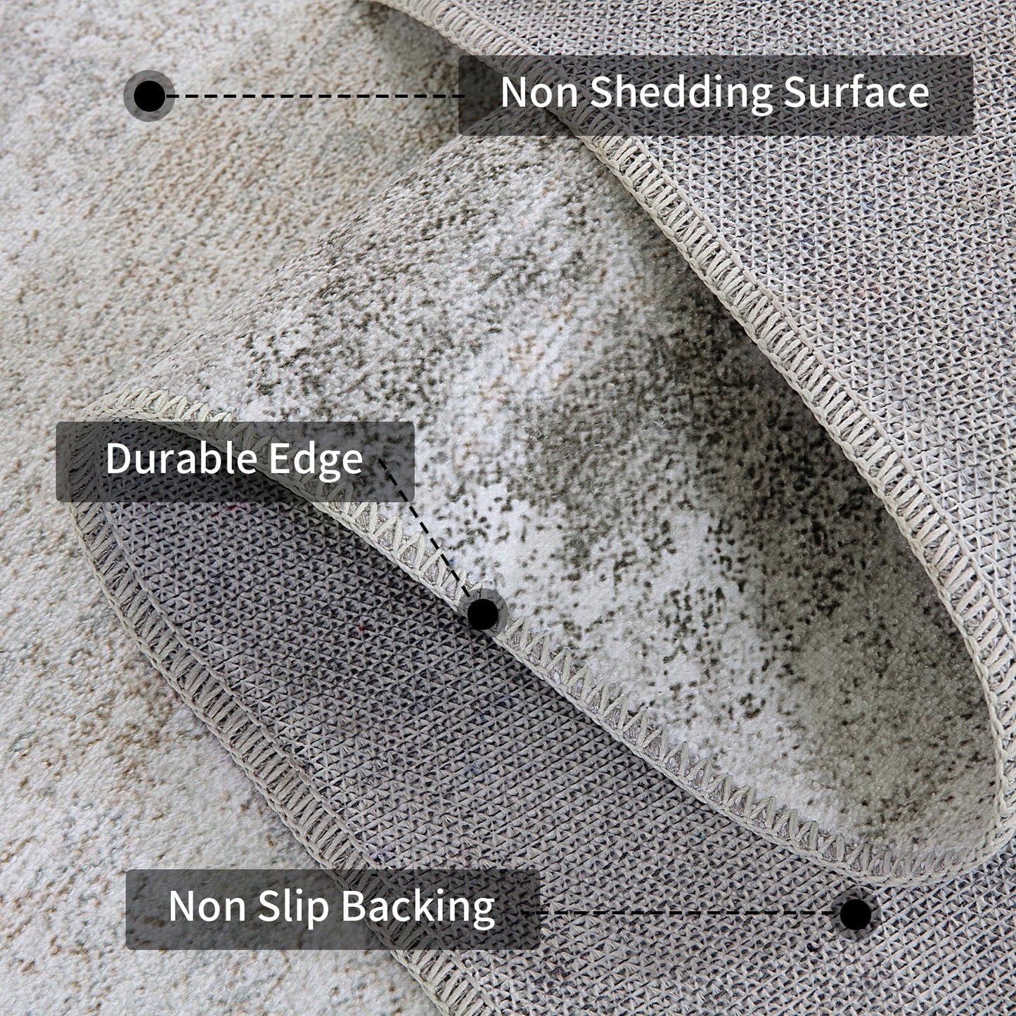 Modern Area Rug for Living Room by HOMBYS