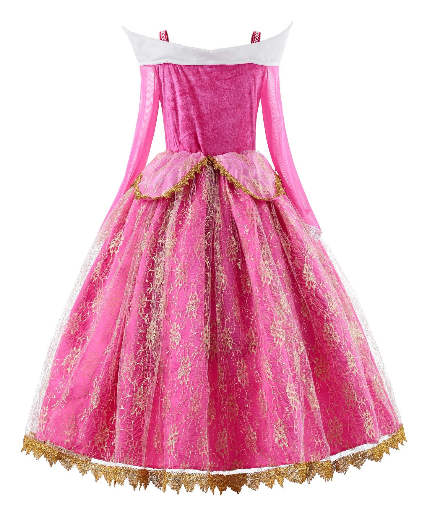 Girls Pink Princess Costume Dress with Accessories