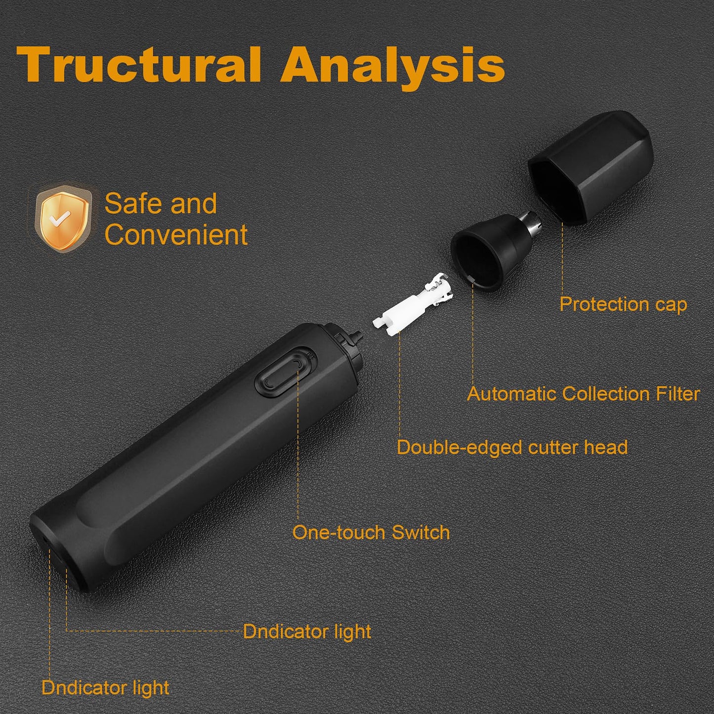 Nose Hair Trimmer for Men & Women by NiceBirdie