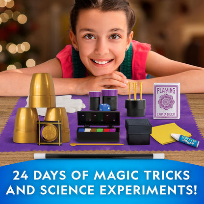 NATIONAL GEOGRAPHIC Magic Advent Calendar 2024 - Kids Advent Calendar with 24 Magic Tricks & Science Experiments, Christmas Countdown Calendar, Christmas Toys, Advent Calendar Magic