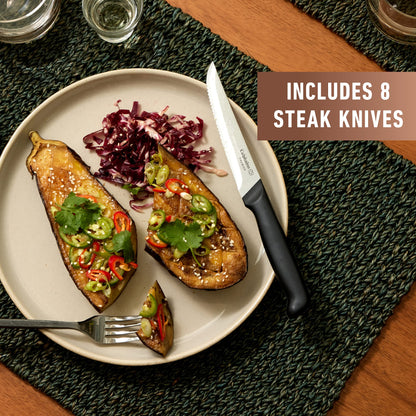 Calphalon 8-Piece Steak Knife Set with SharpIN
