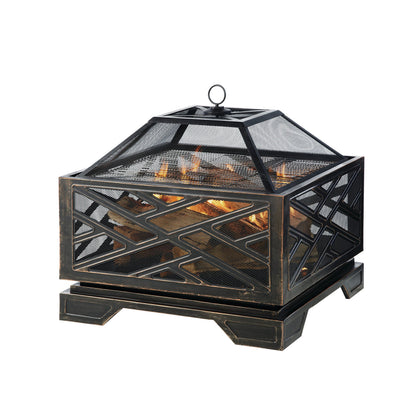 Pleasant Hearth 26-Inch Deep Wood Fire Pit