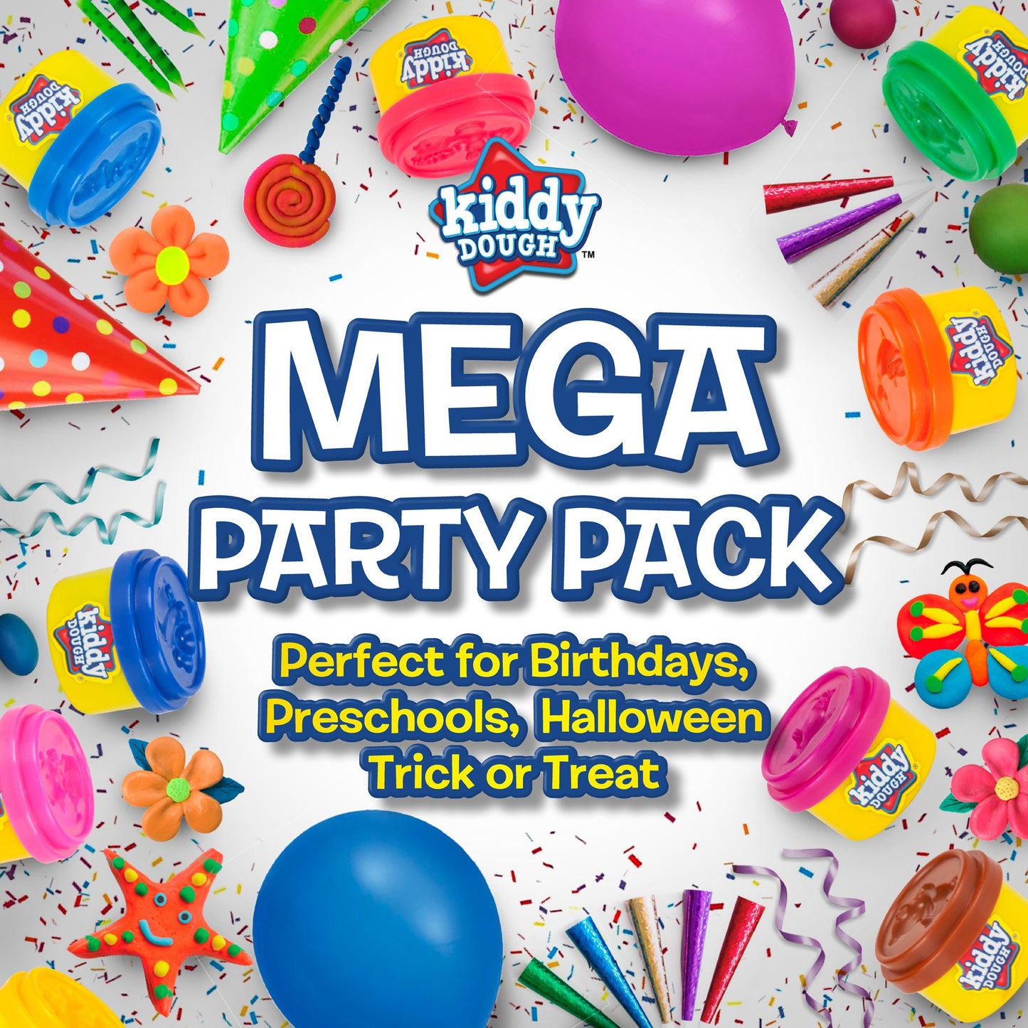 Kiddy Dough 40-Pack Birthday Party Favor Set