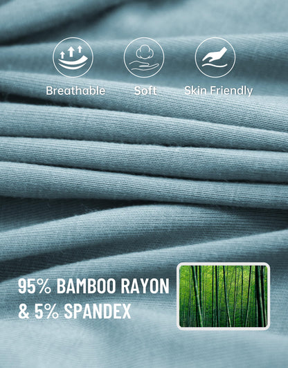 Men's Bamboo Boxer Briefs with 3-D Pouch