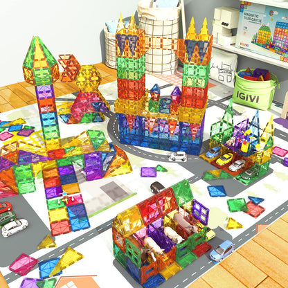 118PCS Magnetic Building Tiles by IGIVI
