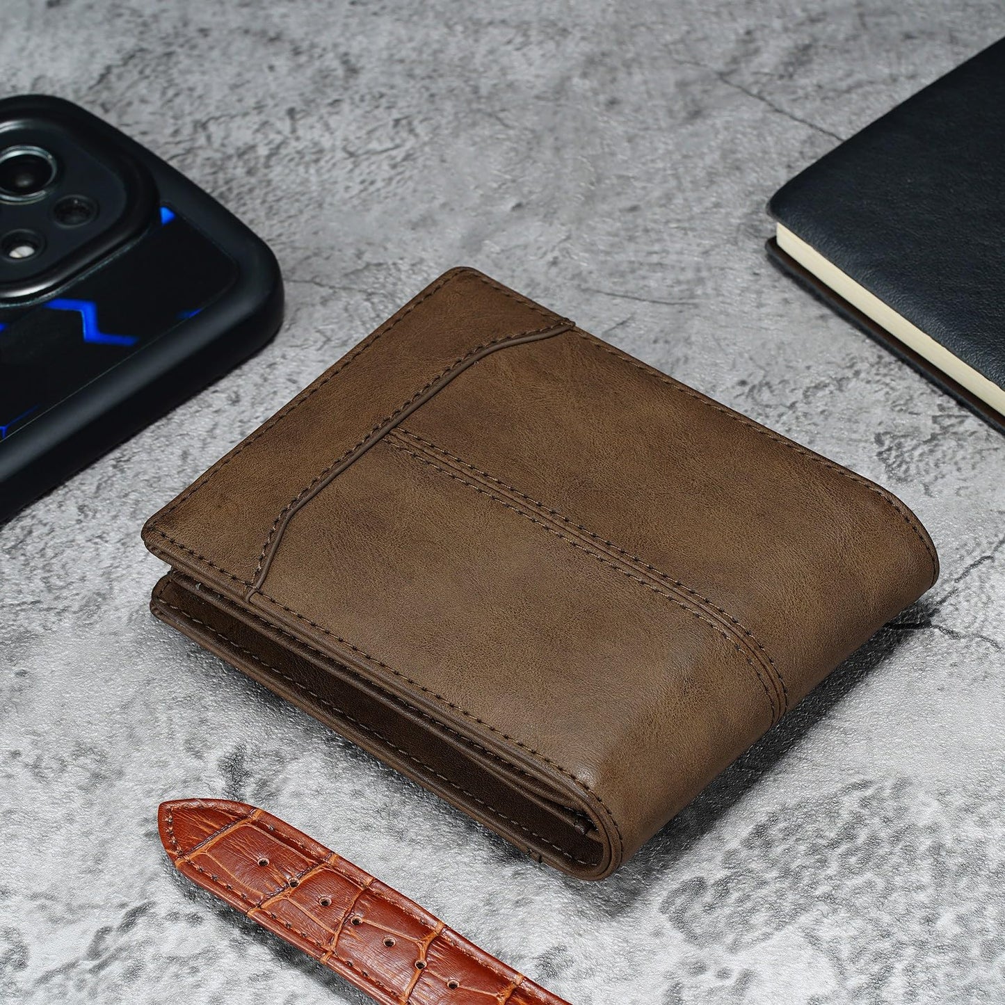 Furid Slim RFID Leather Card Wallet for Men