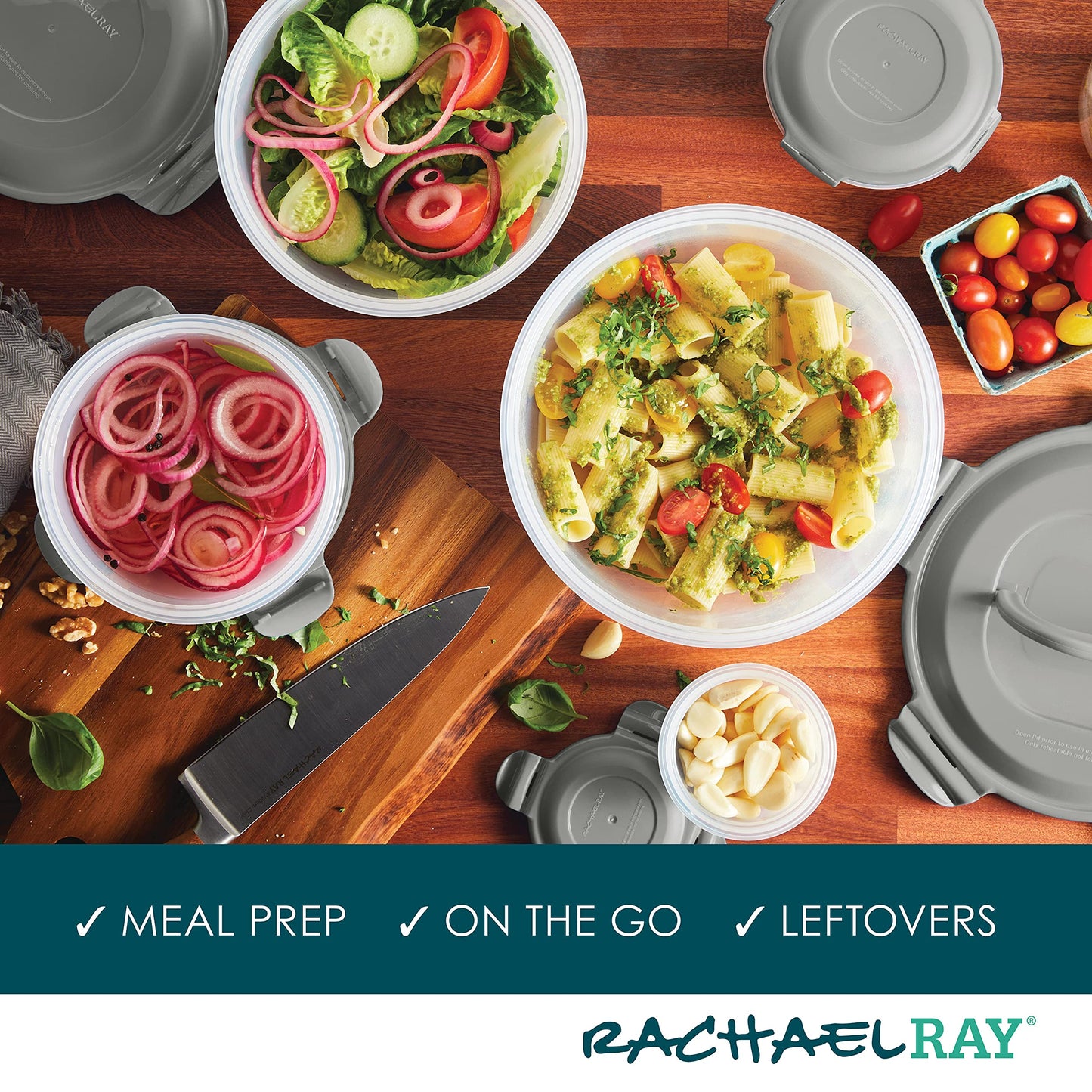 10-Piece Food Storage Container Set by Rachael Ray